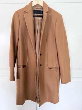 Zara coat in camel colour.  Size M.